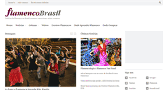 Desktop Screenshot of flamencobrasil.com.br